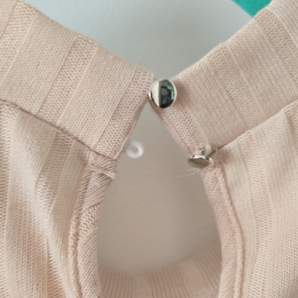 Cato Cream Ribbed Knit Top - Picture 3 of 5